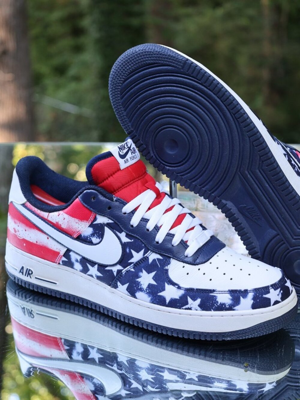 Nike Air Force 1 Low Independence Day Custom Size 15 - Picture 5 of 15